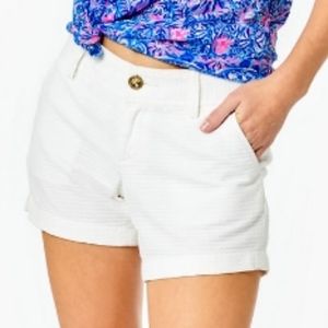 NEW Lilly Pulitzer Resort White 5" Callahan  Classic Jacquard Short